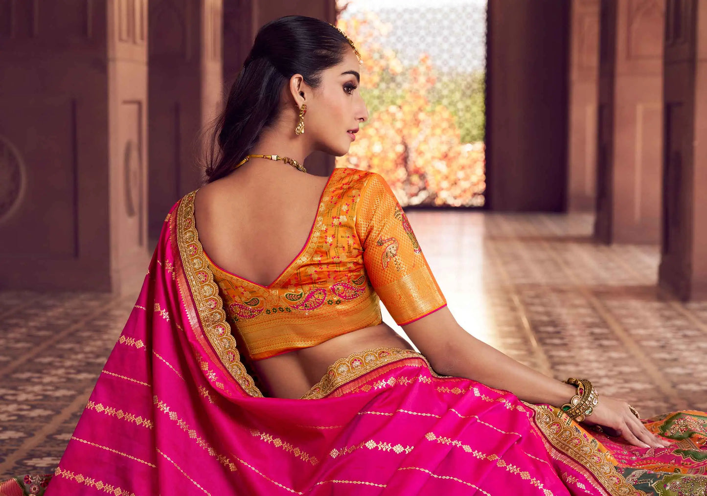 Designer Premium Banarasi Silk Embroidery Lehenga