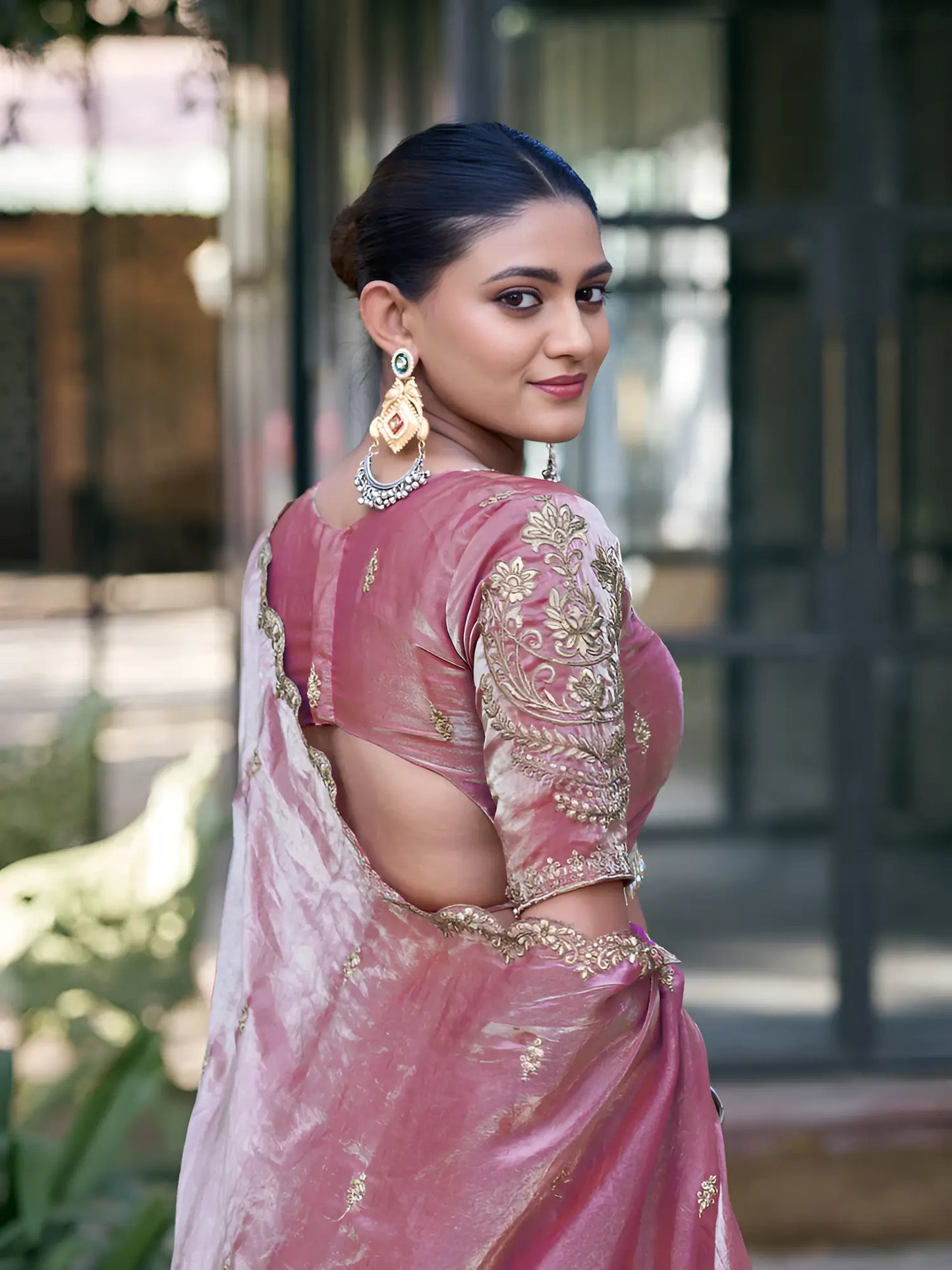 Blush Pink Fendi Embroidery Lehenga Choli