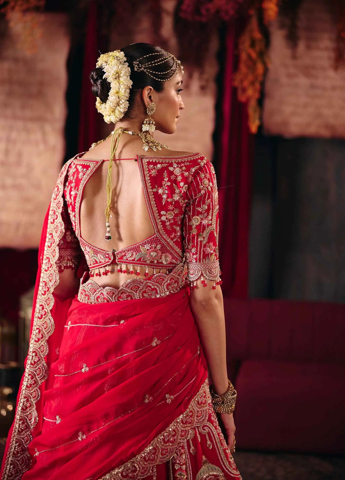 Heritage Red Bridal Lehenga & 2 Dupatta