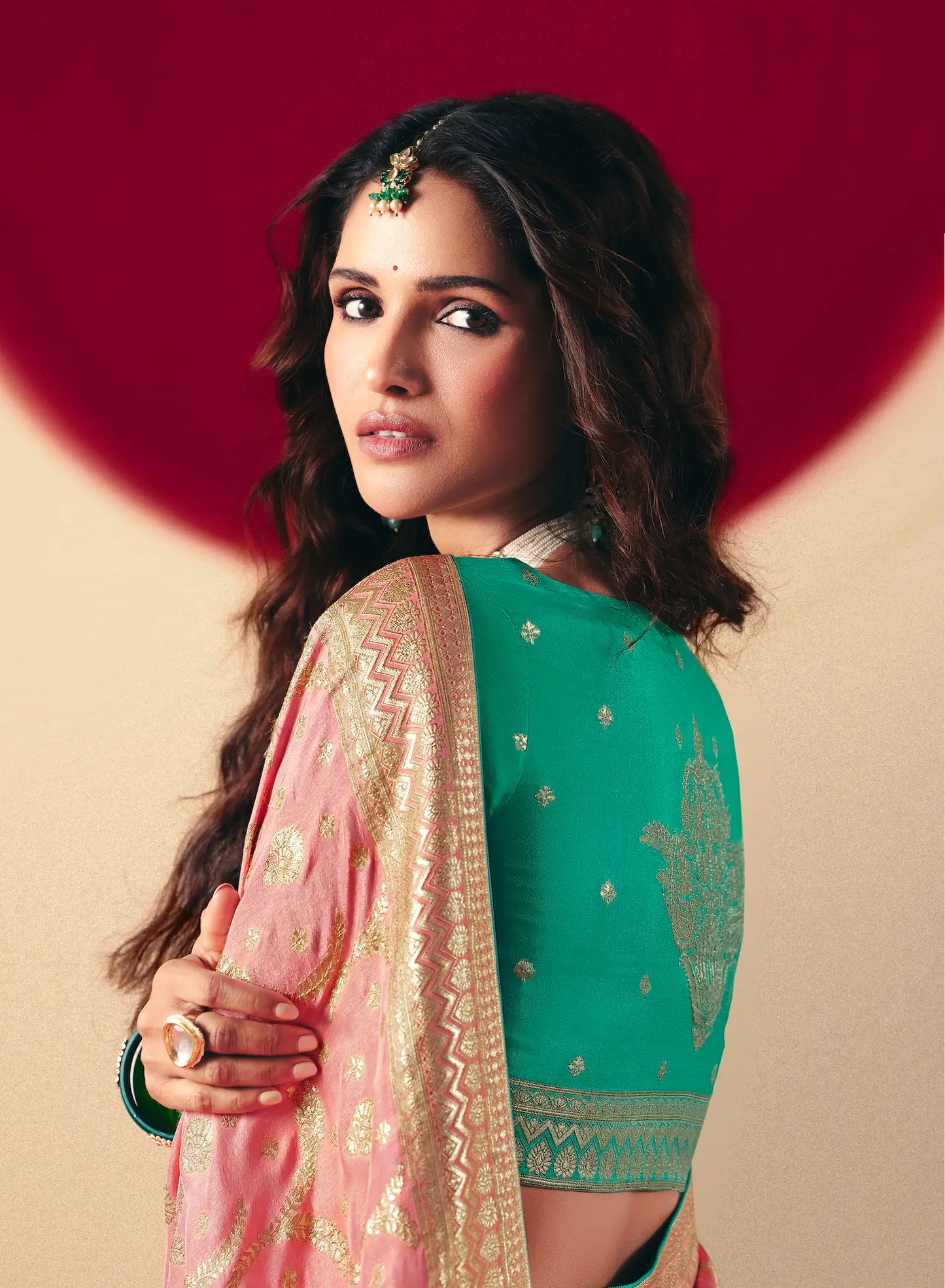 Sweet Pink Viscose Zari Weaving Saree