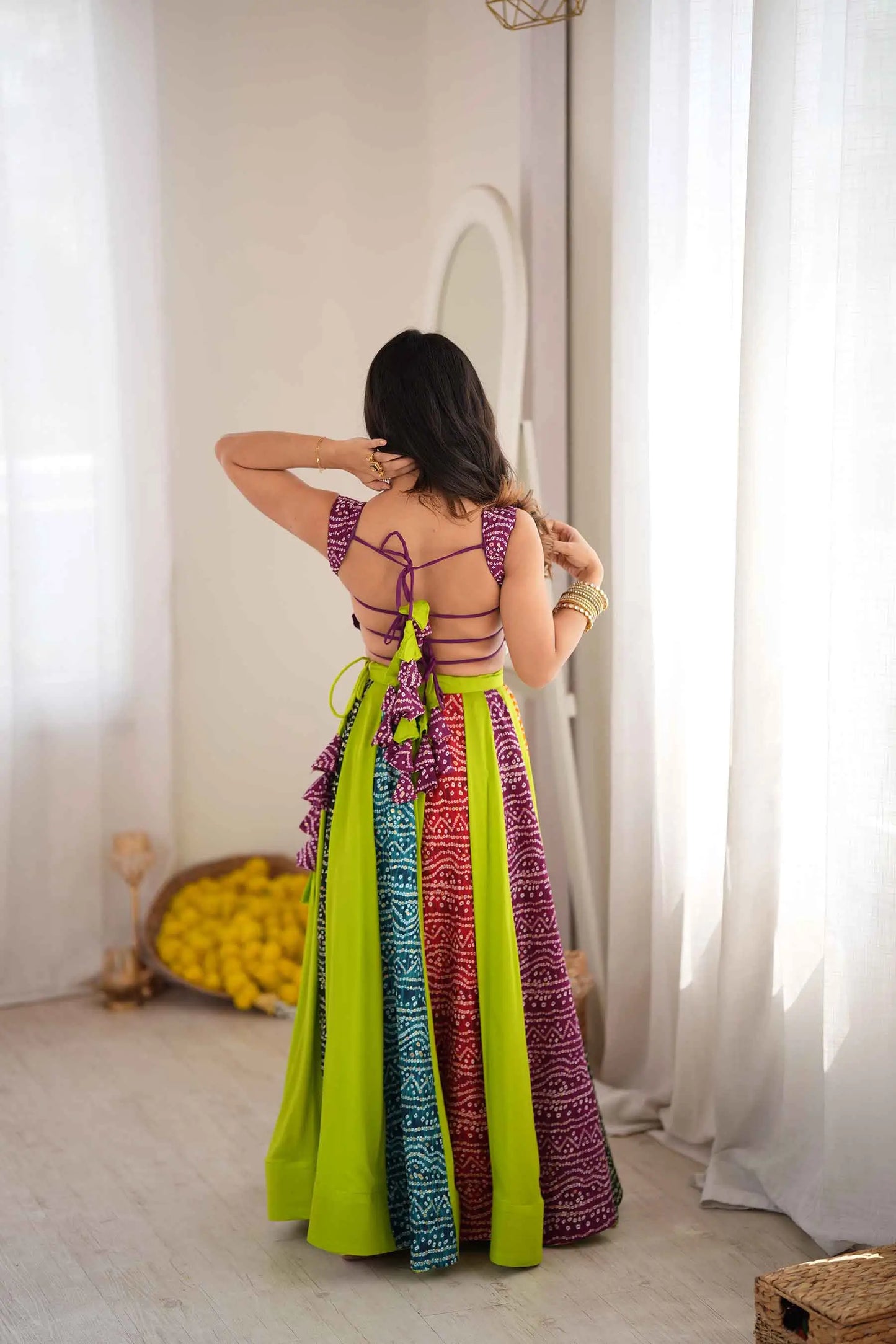 Multi Color Traditional Lehenga For Navratri