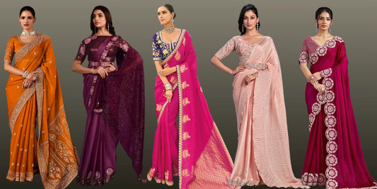 What’s Trending in Bridesmaid Sarees? From Metallic Tissues to Floral Organzas