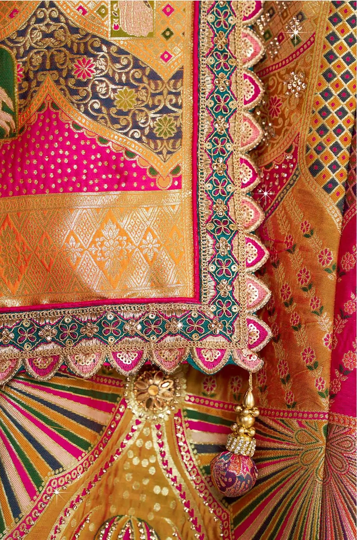 Awesome Premium Banarasi Silk Embroidery Lehenga
