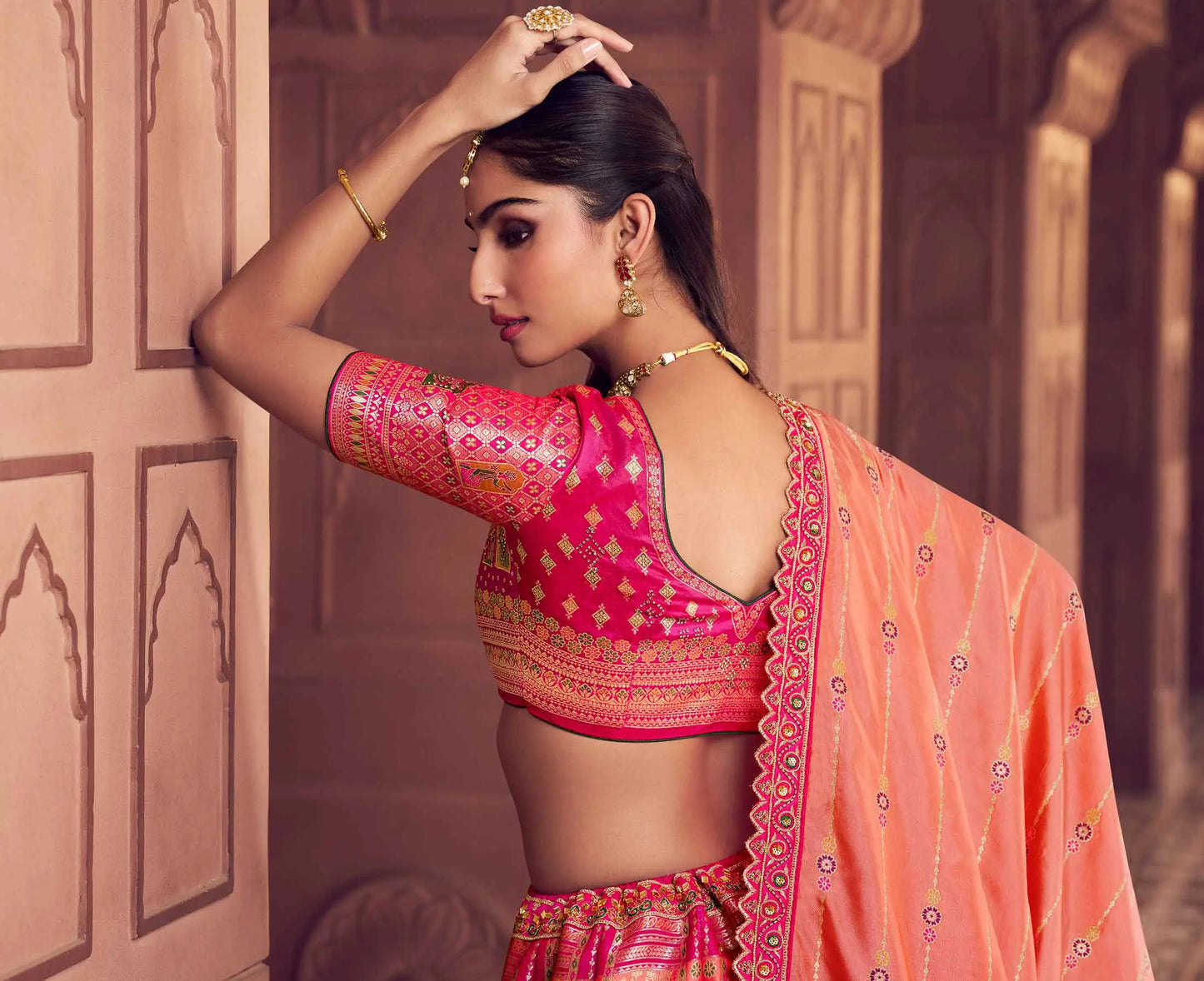 Designer Banarasi Premium Silk Embroidery Lehenga