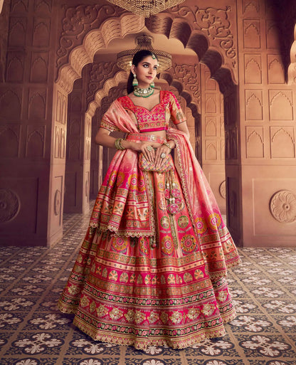 Trendy Banarasi Premium Silk Embroidery Lehenga