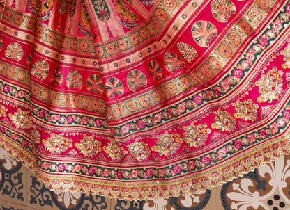 Trendy Banarasi Premium Silk Embroidery Lehenga