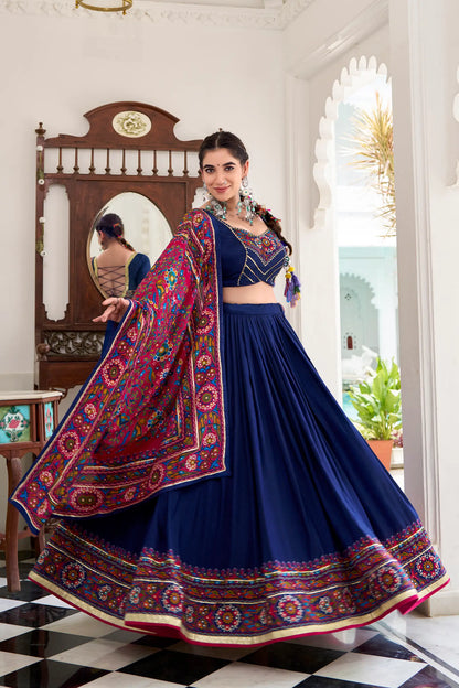 Premium Tasar Silk Lehenga Choli For Women main image 0