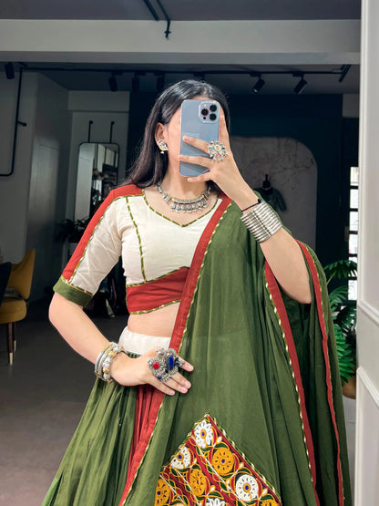 Multicolor Cotton Navratri Lehenga Choli
