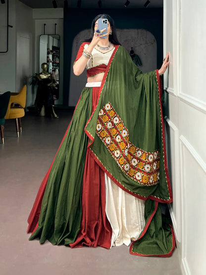 Multicolor Cotton Navratri Lehenga Choli
