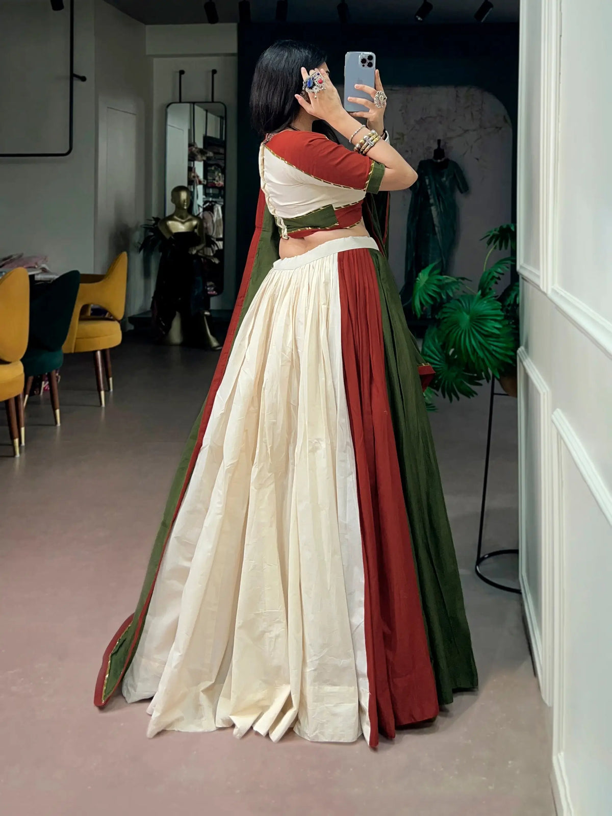 Multicolor Cotton Navratri Lehenga Choli