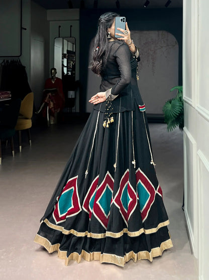 Black Stylish Navratri Lehenga Choli