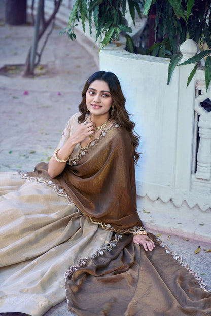 Classic Beige South indian Lehenga Choli