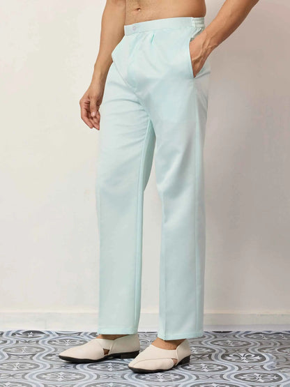 Pista Kurta Set With Embroidered Jacket