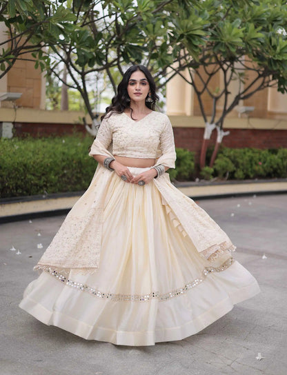 Chiku Sequins Embroidery Work Lehenga Choli