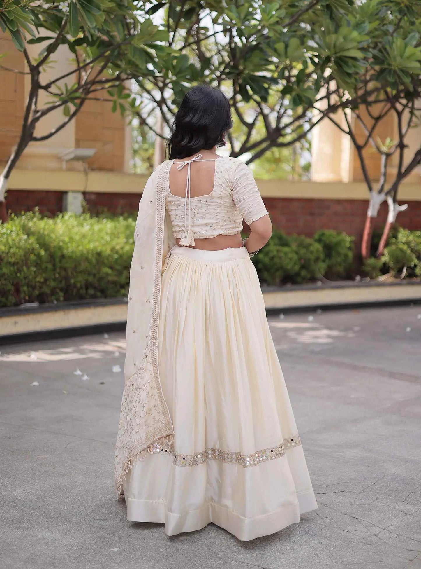 Chiku Sequins Embroidery Work Lehenga Choli
