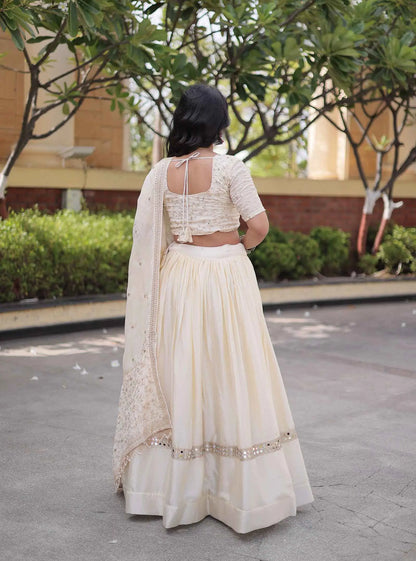 Chiku Sequins Embroidery Work Lehenga Choli