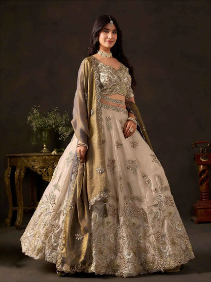 Bronze Gold Designer Lehenga Choli