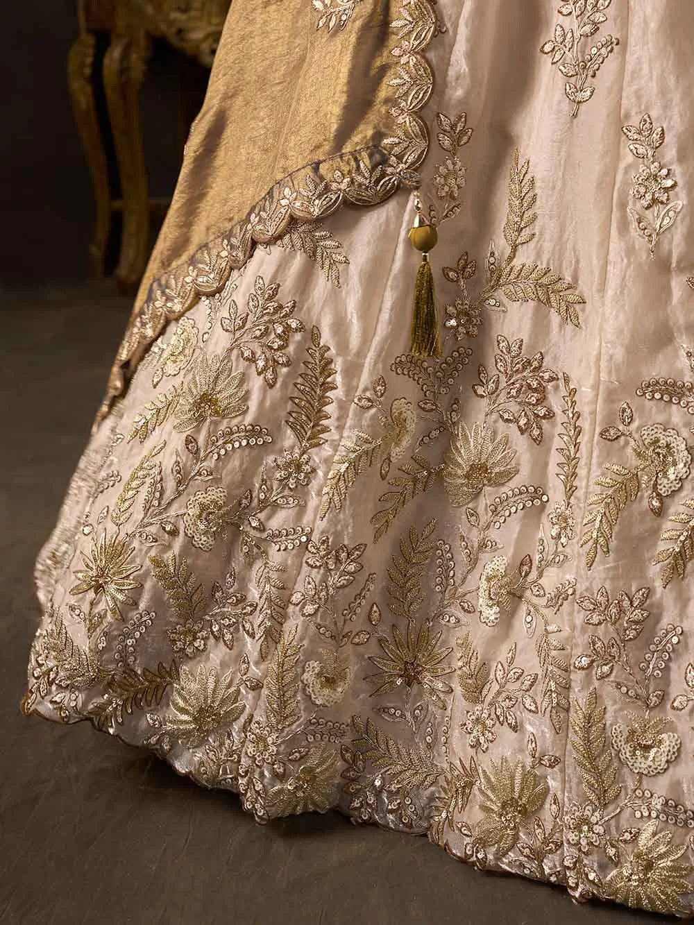 Bronze Gold Designer Lehenga Choli