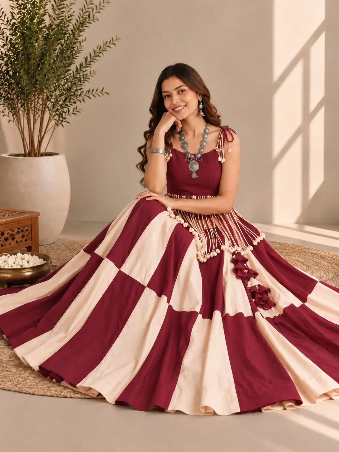Designer Merlot Navratri Lehenga Choli