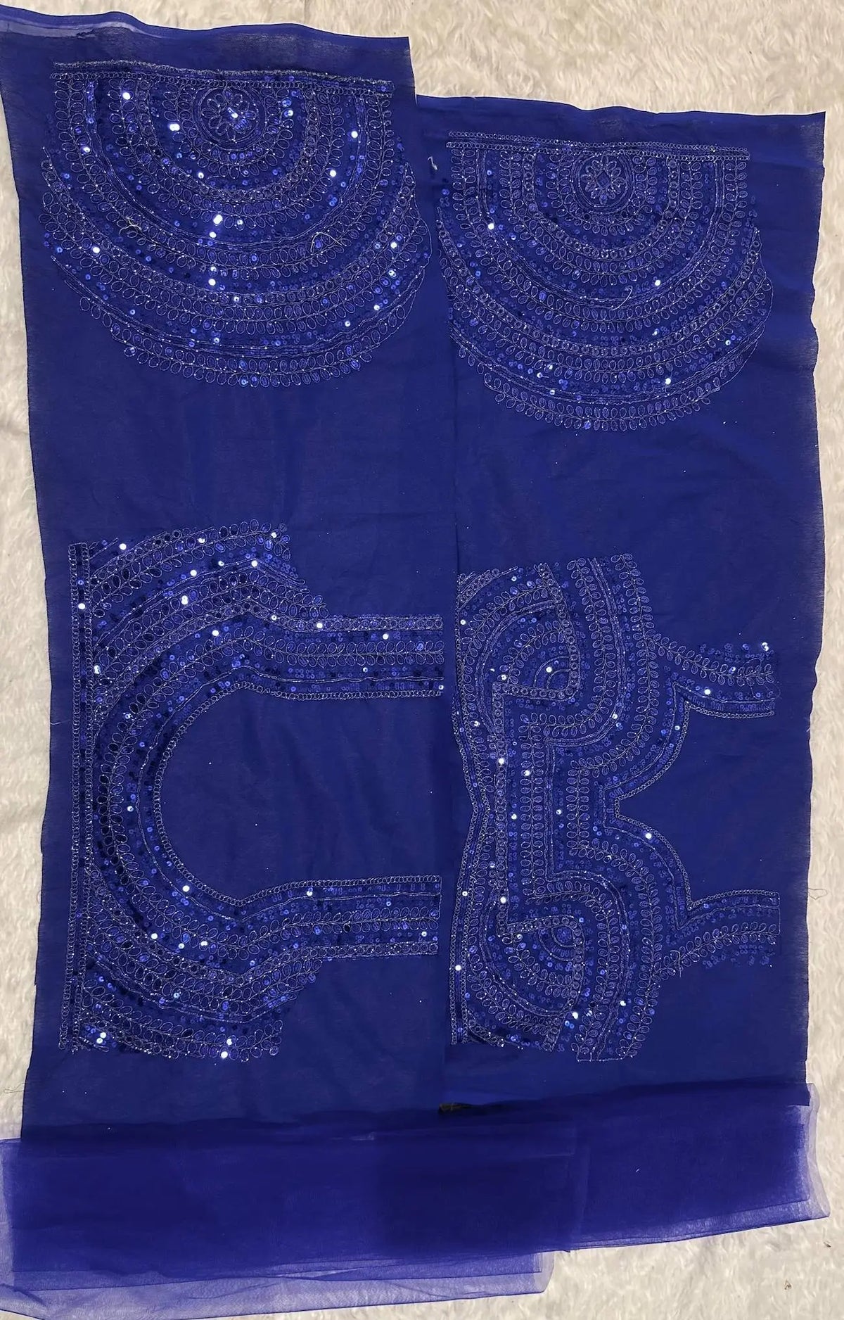 Royal Blue Embroidered Lehenga Choli