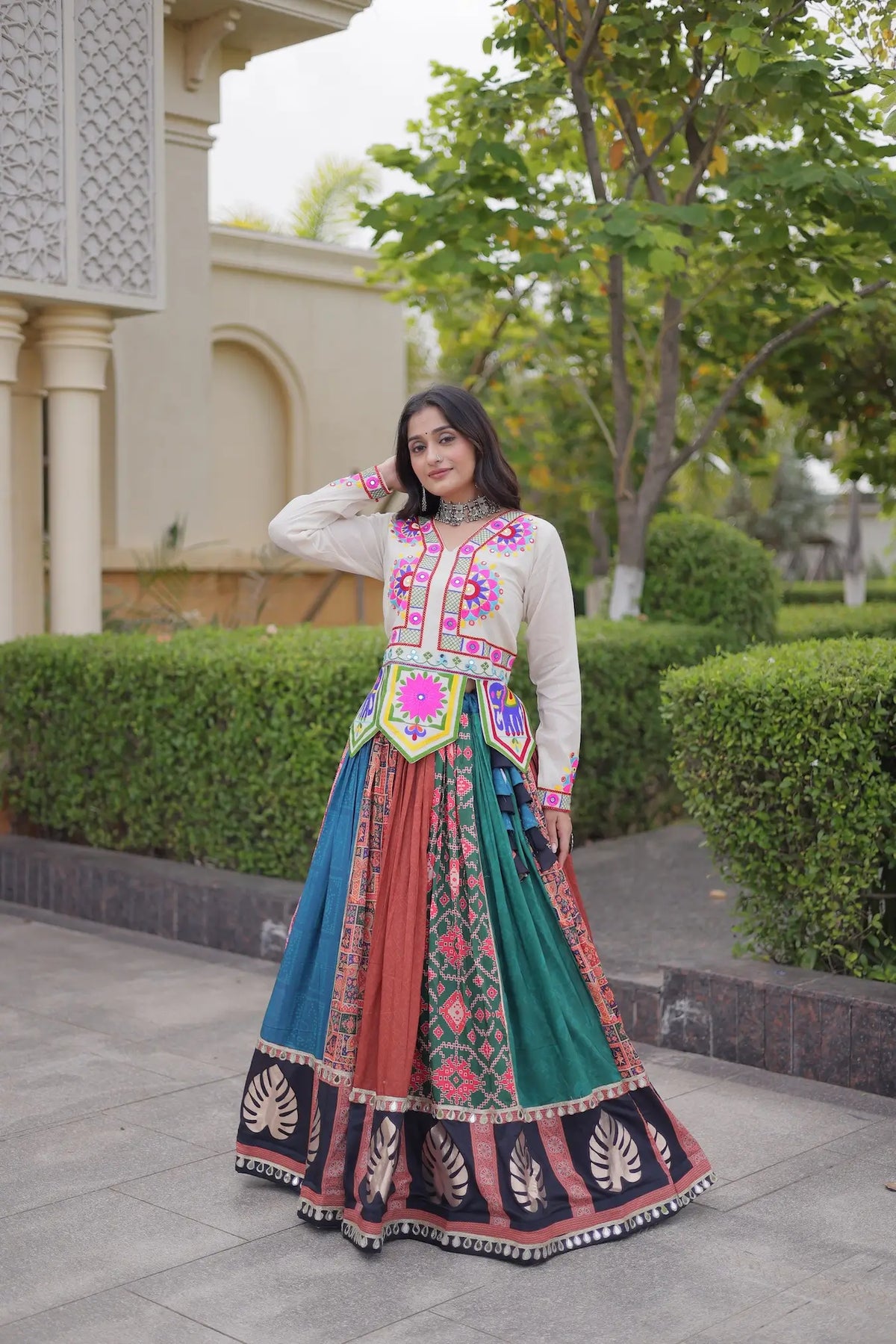 Multicolor Printed Navratri Chaniya Choli