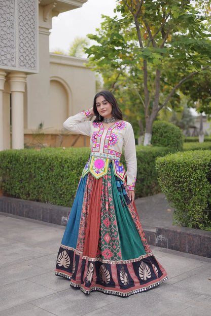 Multicolor Printed Navratri Chaniya Choli