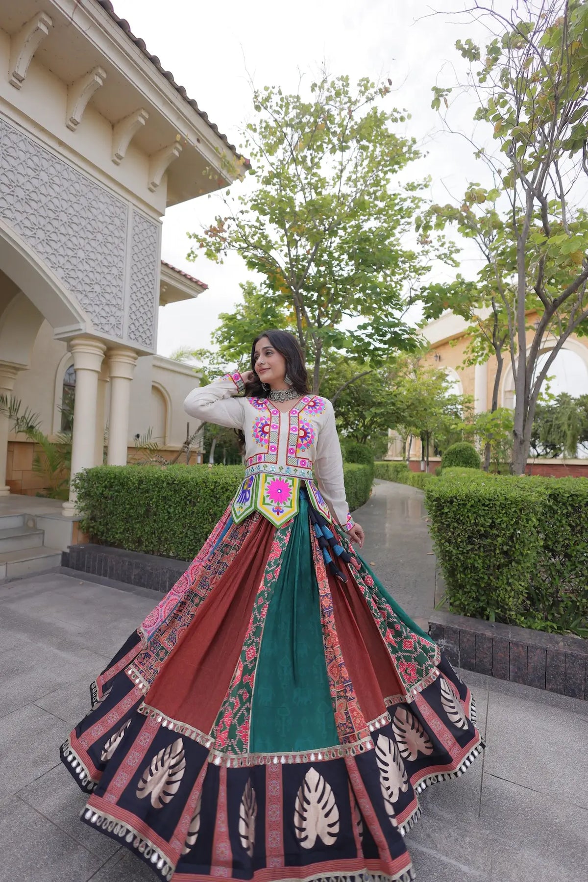 Multicolor Printed Navratri Chaniya Choli