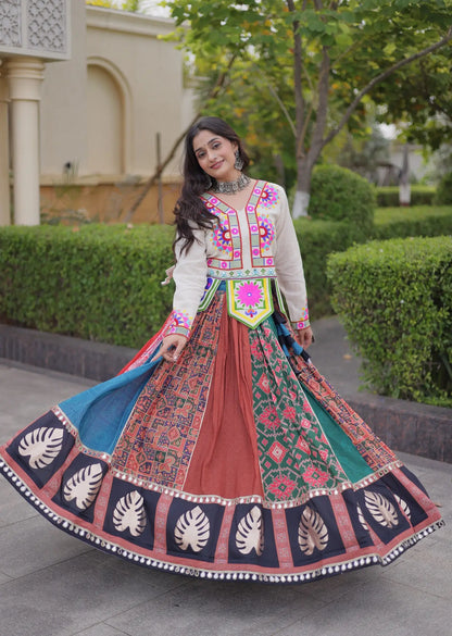 Multicolor Printed Navratri Chaniya Choli