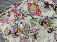 Multi Color Georgette Lehenga With Thread Embroidery Coding Zari Heavy  Sequins Work