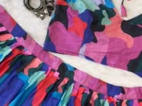 Multi Color Pink Chinon Silk Lehenga With Beautiful Digital Print  With Plain Dupatta