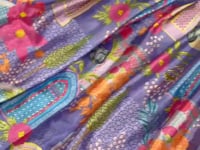 Lavender Chinon Silk  Lehenga With Floral Print With Koti Style Dupatta With Lace