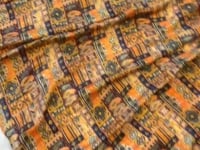 Yellow Chinon Silk Lehenga With Beautiful Digital Print  With Plain Dupatta