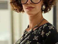 Green Ajrakh Printed Satin Crepe Silk Saree