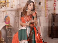 Multi Color Lehenga Choli With Kutchi Patch Work And Mirror For Navratri