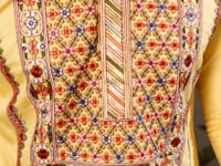 Yellow Festive Wear Kurta Set With Multi Thread Sequins Embroidery Work