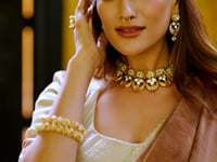 Sand Beige Dhupian Silk Zari Weaving Lehenga Choli