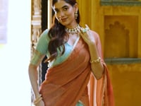 Sea Blue Dhupian Silk Zari Weaving Lehenga Choli