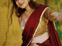 Dusty Peach Dhupian Silk Zari Weaving Lehenga Choli