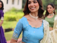 Shiny Purple Sequins Embroidery Lehenga Choli