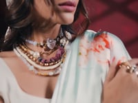 Mint Green Satin Silk Floral Saree