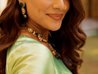 Parrot Green Zari Weaving Paithani Lehenga Choli