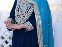 Wine Berry Velvet Embroidery Salwar Suit