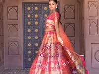 Designer Banarasi Premium Silk Embroidery Lehenga