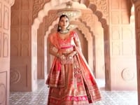 Trendy Banarasi Premium Silk Embroidery Lehenga