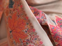 Off White Cotton Pashmina Weaving Saree