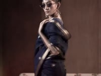 Navy Blue Cotton Handloom Weaving Saree