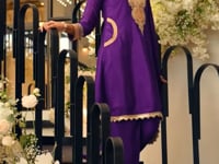 Cerise Pink Chinon Embroidered Salwar Suit