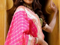 Dusty Green Shimmer Paithani Lehenga Choli