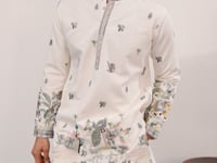 White Embroidered Kurta Set