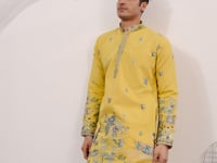Yellow Embroidered Kurta Set